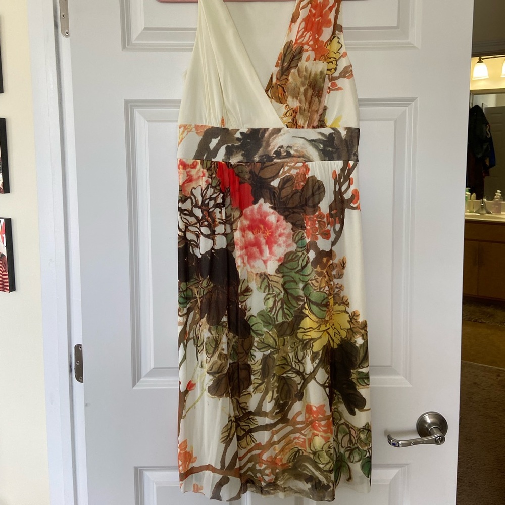 Vivienne Tam floral dress, fits like XL